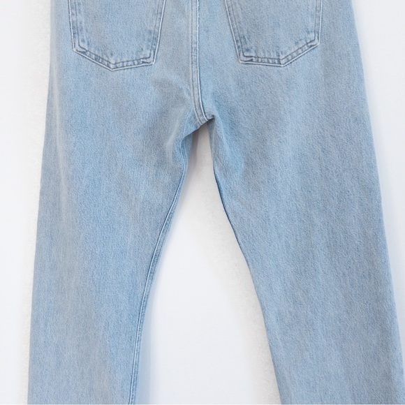 Agolde Mia Straight Leg Light Wash Jeans - Picture 9 of 12